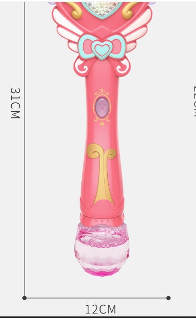 Kids Magic Wand Cute  Party Water Bubble Machine Gun Blower Toy Electric Magic Wedding Soap Bubble Pomperos Outdoor Toy