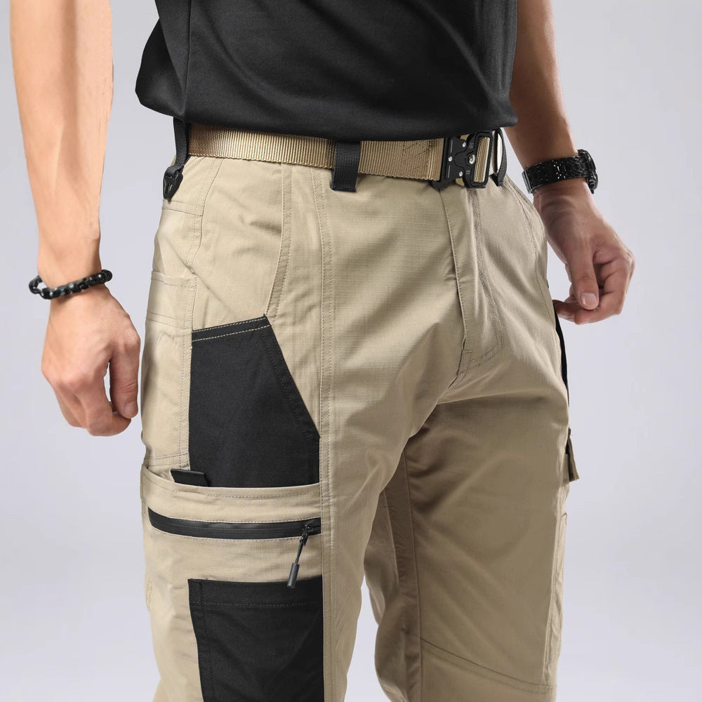 Men's Outdoor Loose Casual Pants Overalls Windproof Waterproof