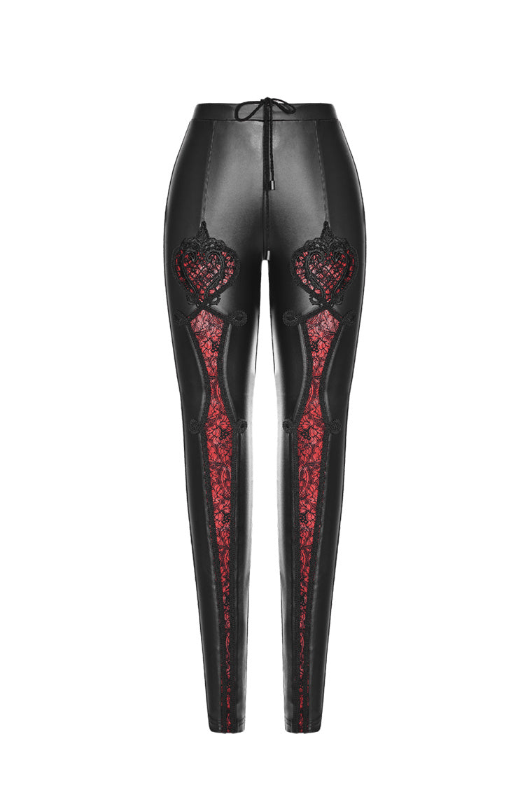 Leggings Punk Embroidery Positioning Flower Stretch Leggings Women's Pants