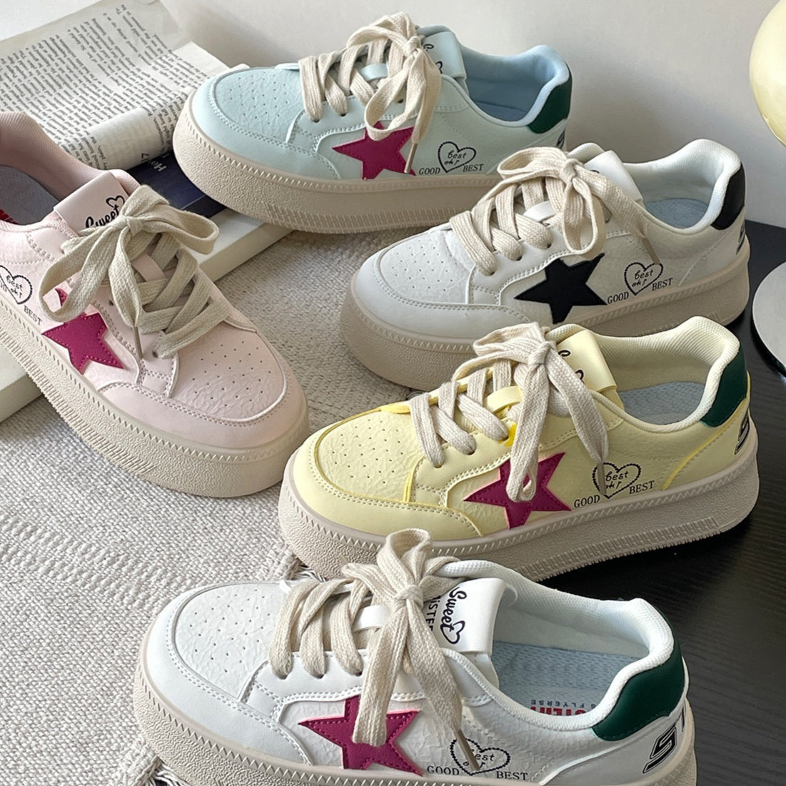 Spring New Thick Bottom Versatile Casual Sneaker