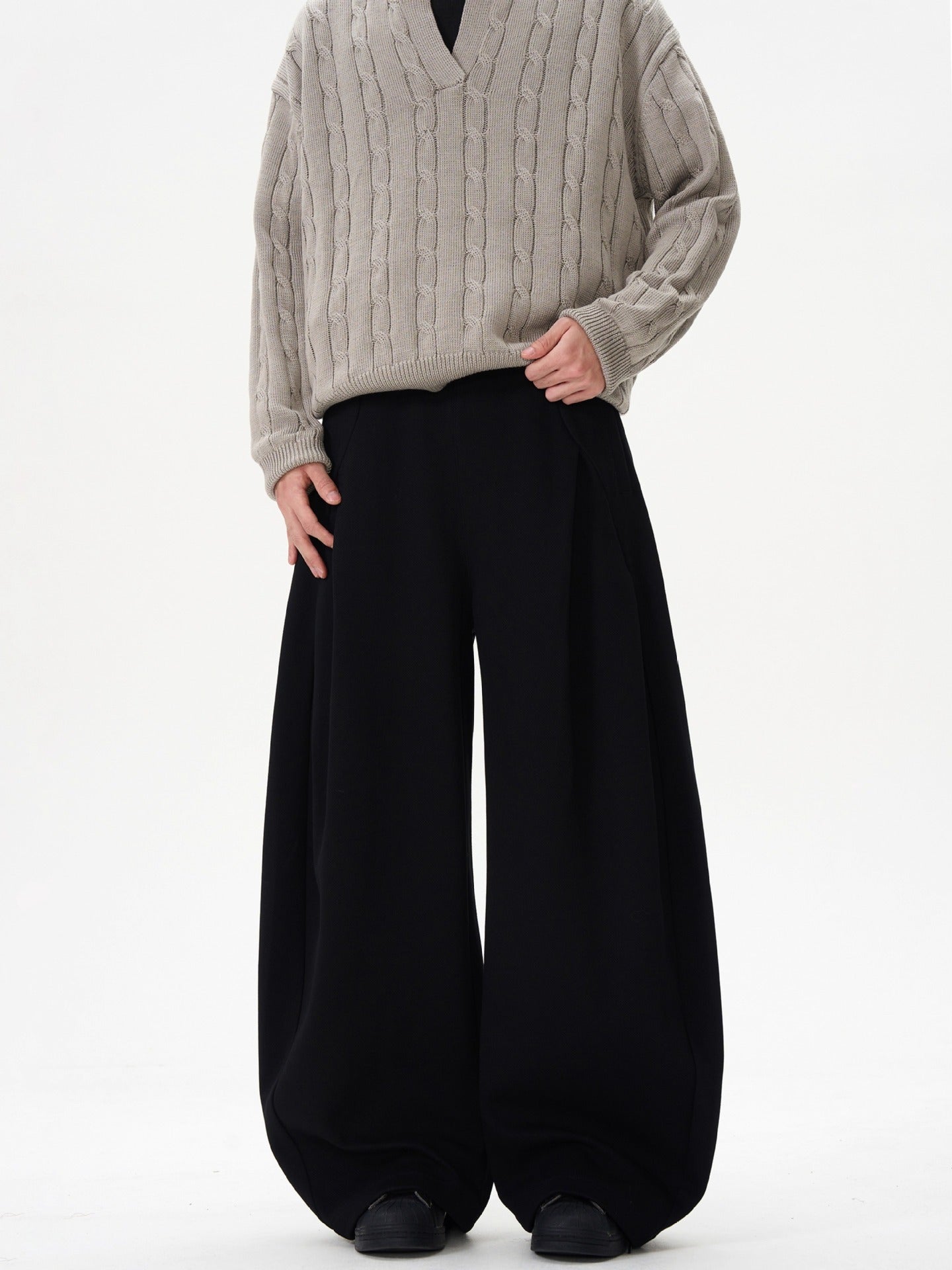 American Retro Casual Fashion All-matching Women's Wide-leg Pants