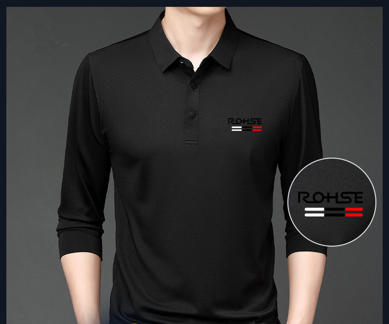 Men's Long-sleeved T-shirt Middle-aged And Youth Bottoming Shirt