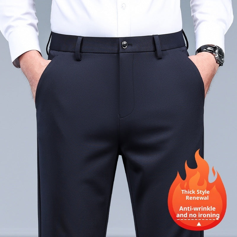 Men's Black Slim Straight Formal Pants Men's Pants