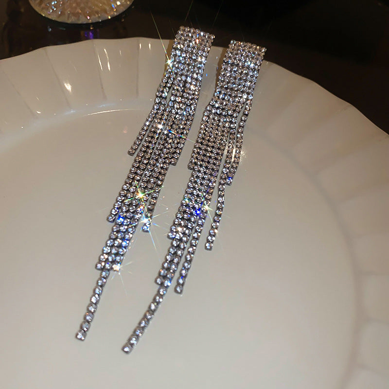 Silver Needle European And American Vintage Crumpled Resin Geometric Earrings