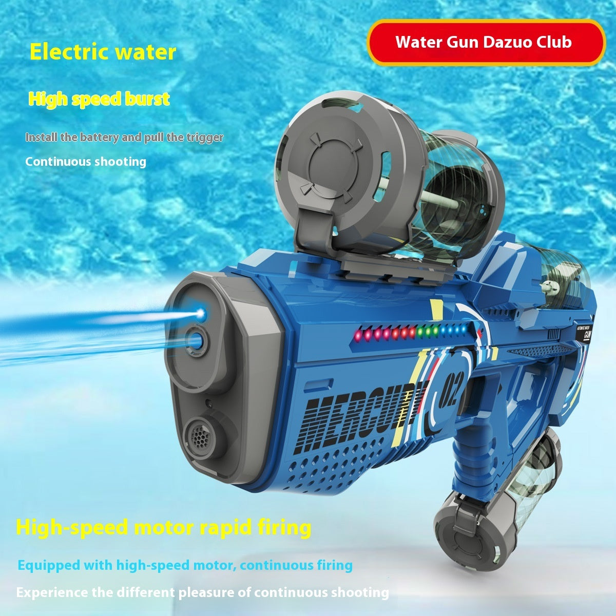 Mercury M2 Electric Automatic Continuous Hair Space Water Gun