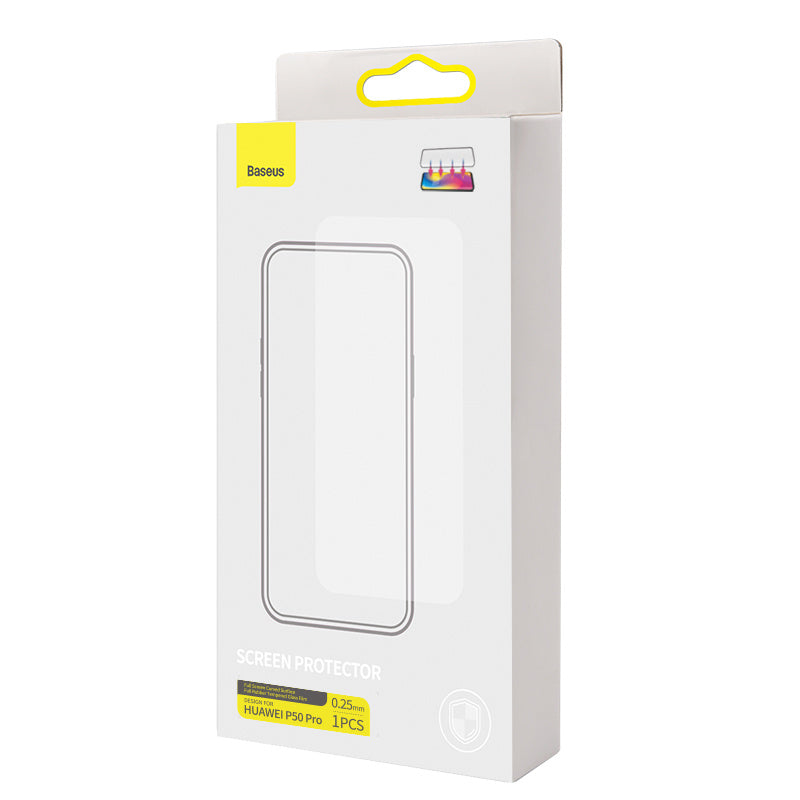 Full Screen Curved Full Adhesive Tempered Film For  P50 Pro Single Pack Black