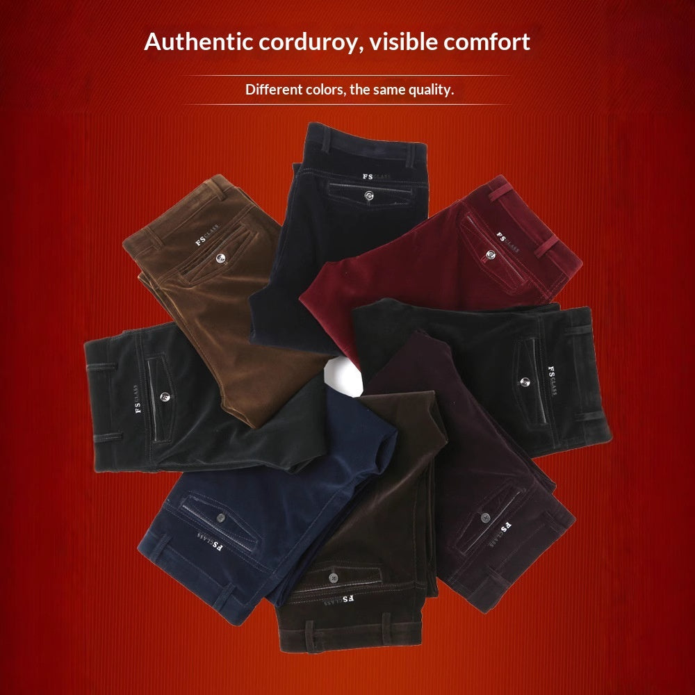 Men's Casual Straight-leg Loose-fit Trousers