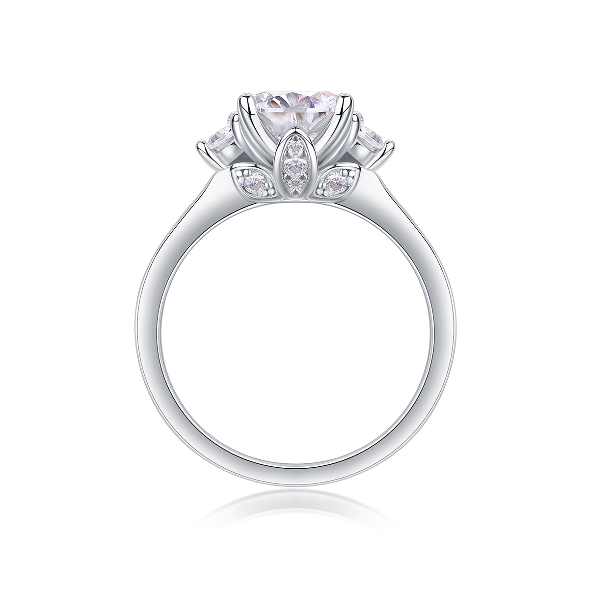1Starry Night Brilliance - A Fashionable And Luxurious Jewelry Piece Set With 2-carat Moissan Diamond S925 Sterling Silver And Platinum-plated Diamond Prohibit TikTok sales