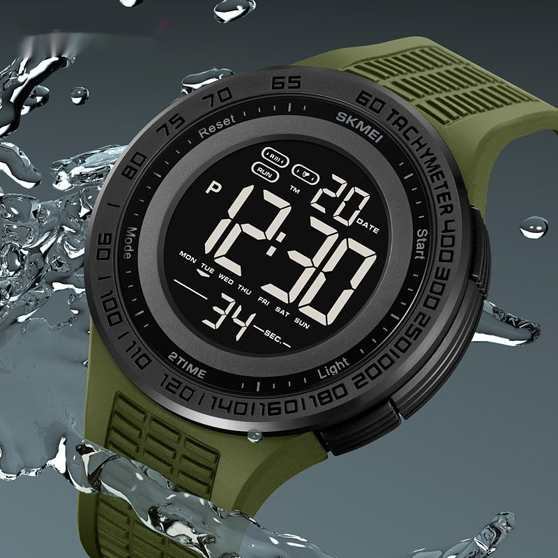 Men's Stylish And Versatile Electronic Watch Luminous Waterproof