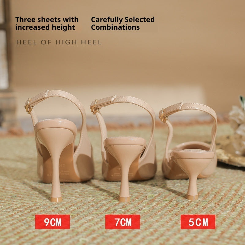 Women's Pointed Toe Korean Style Patent Leather High Heels