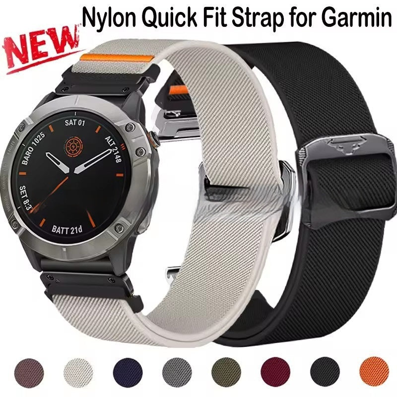 Cow Head Buckle Elastic Nylon Strap