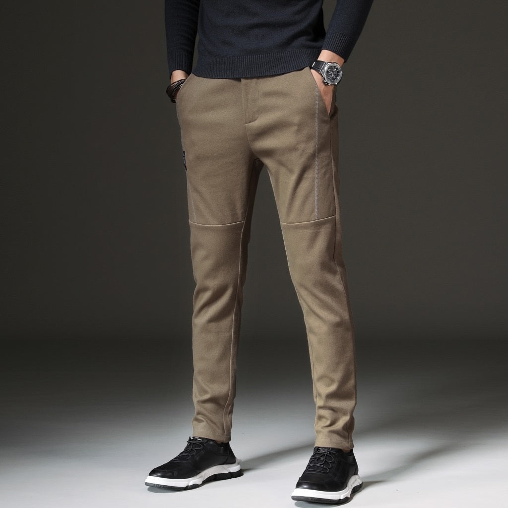 Korean Style Slim Small Straight Men's Casual Pants