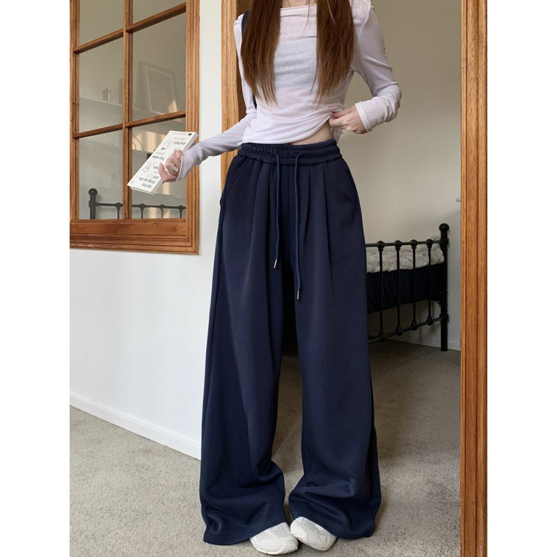 Idle Style Gray Casual Pants Autumn Sweatpants