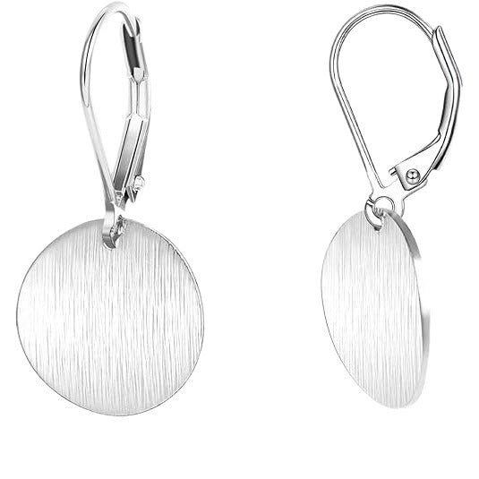 European And American Fashion Plated Wafer Droplet Type Women's Graceful Earrings