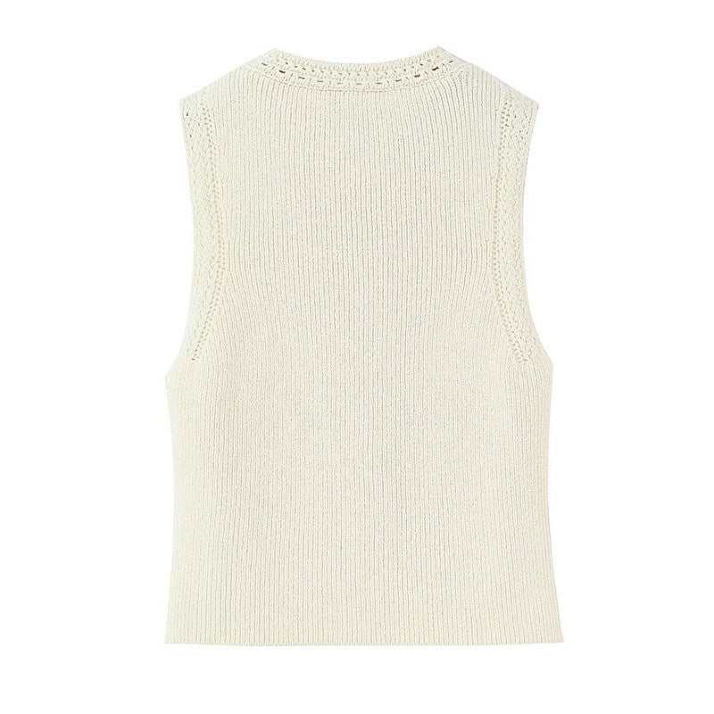 Women's Fashionable Casual Crew-Neck Knit Sweater