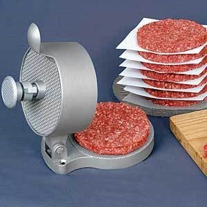 Meat patties with adjustable thickness