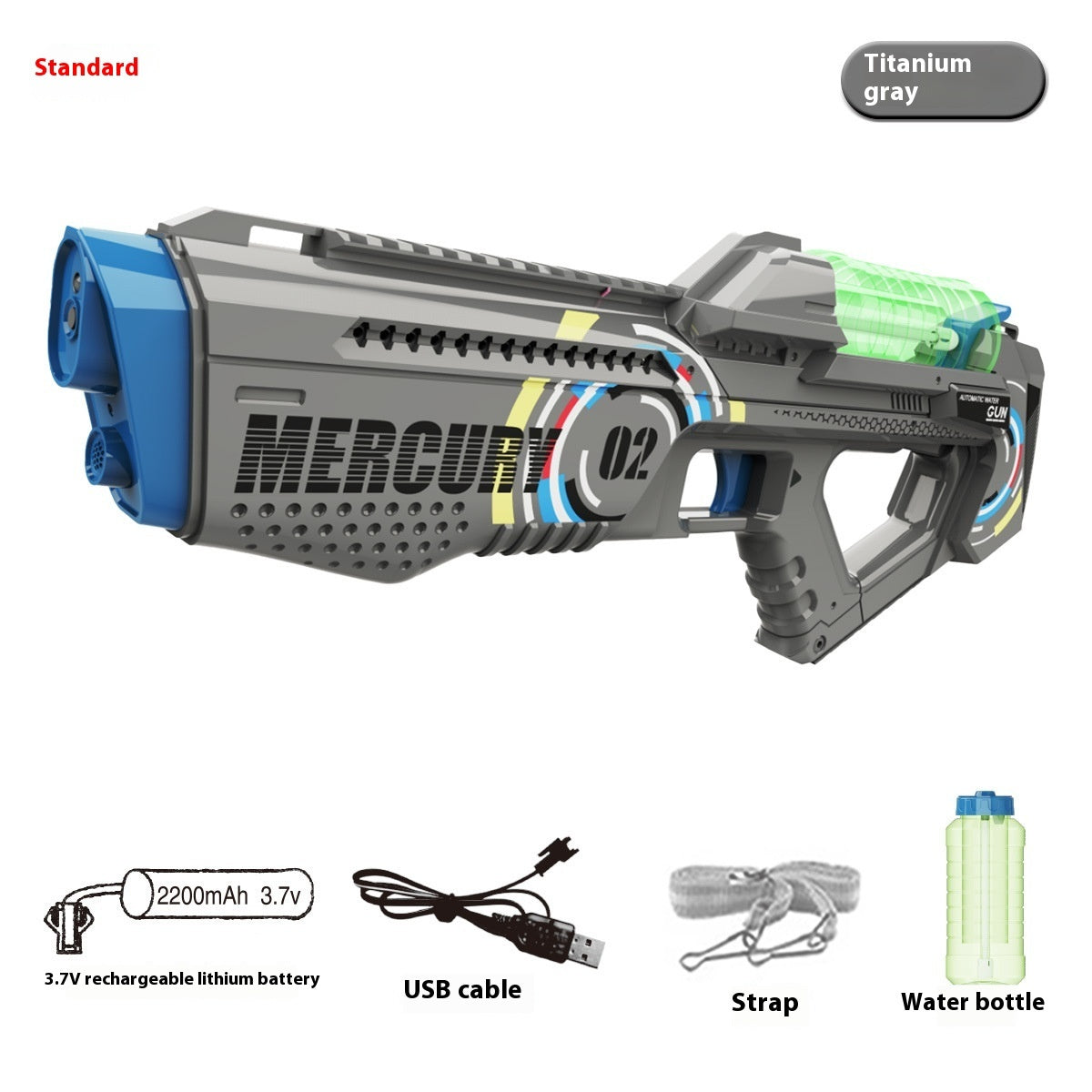 Mercury M2 Electric Automatic Continuous Hair Space Water Gun