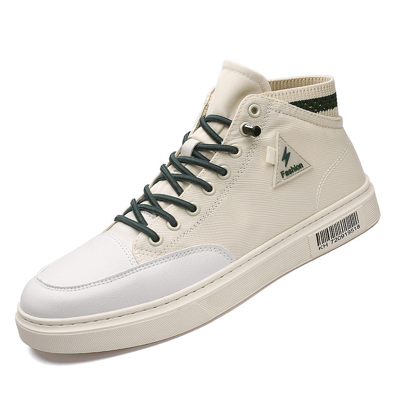 High-top canvas shoes