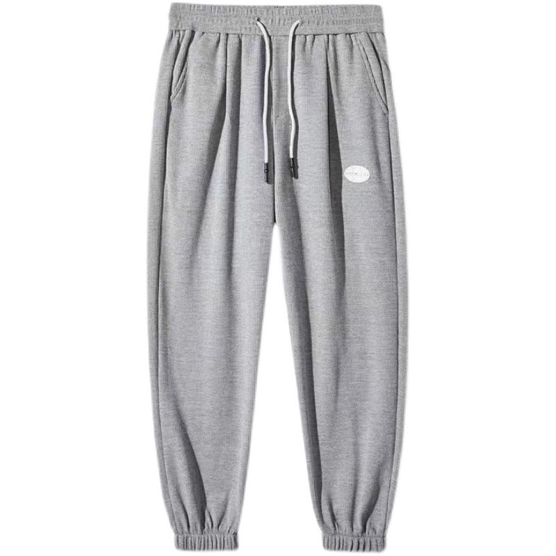 Plus-size Loose-fitting Straight-leg Athletic Casual Sweatpants
