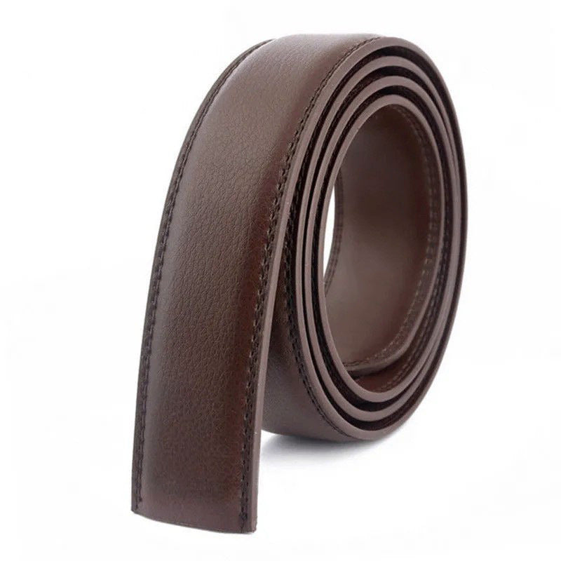 Men's Automatic Belt Body 3 5cm Genuine Leather Belt Without Buckle