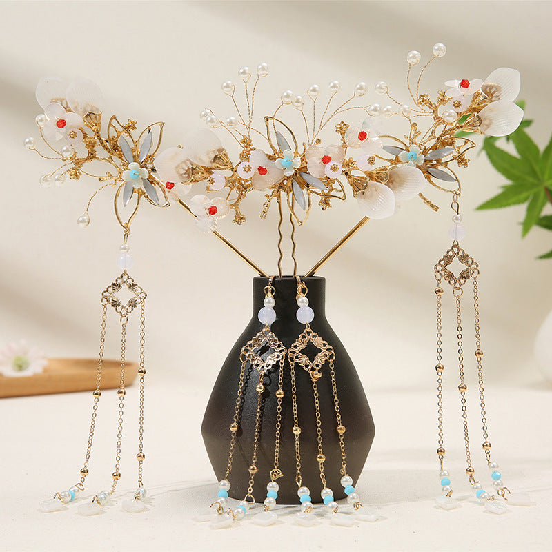 Tassel Full Set Antique Hair Clasp Chinese Style Classical Simplicity Hair Accessories
