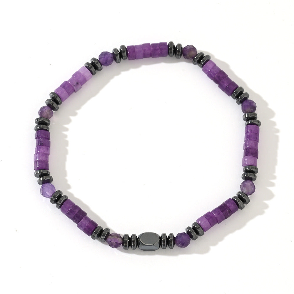 Natural Semi-precious Stone Beads String Men's Bracelet