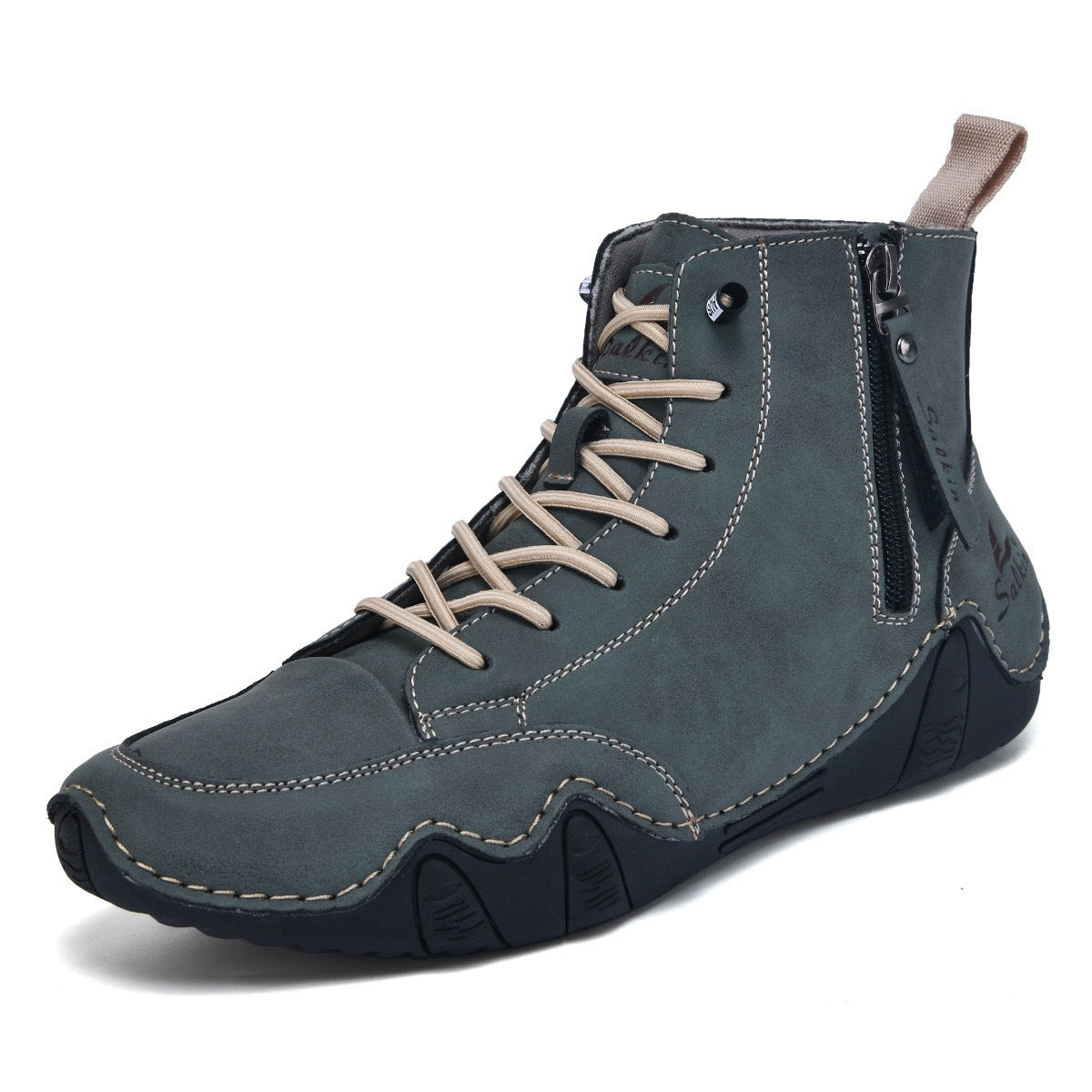 Men's High-top Handmade Leisure Ankle Boots