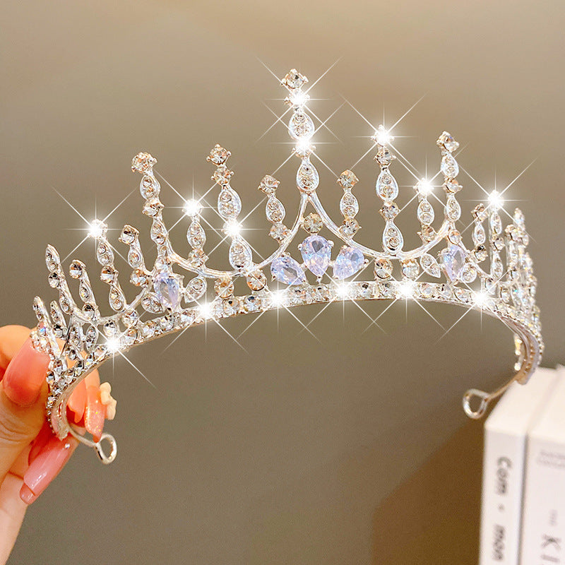 Sweet Fashion Jewelry Hair Accessories Multicolor Pearl Crown Banquet Birthday Fashion Princess Headband Girl Kawaii Crown Crown Headband Headgear Headgear Crystal  Wedding Party Hair Accessories