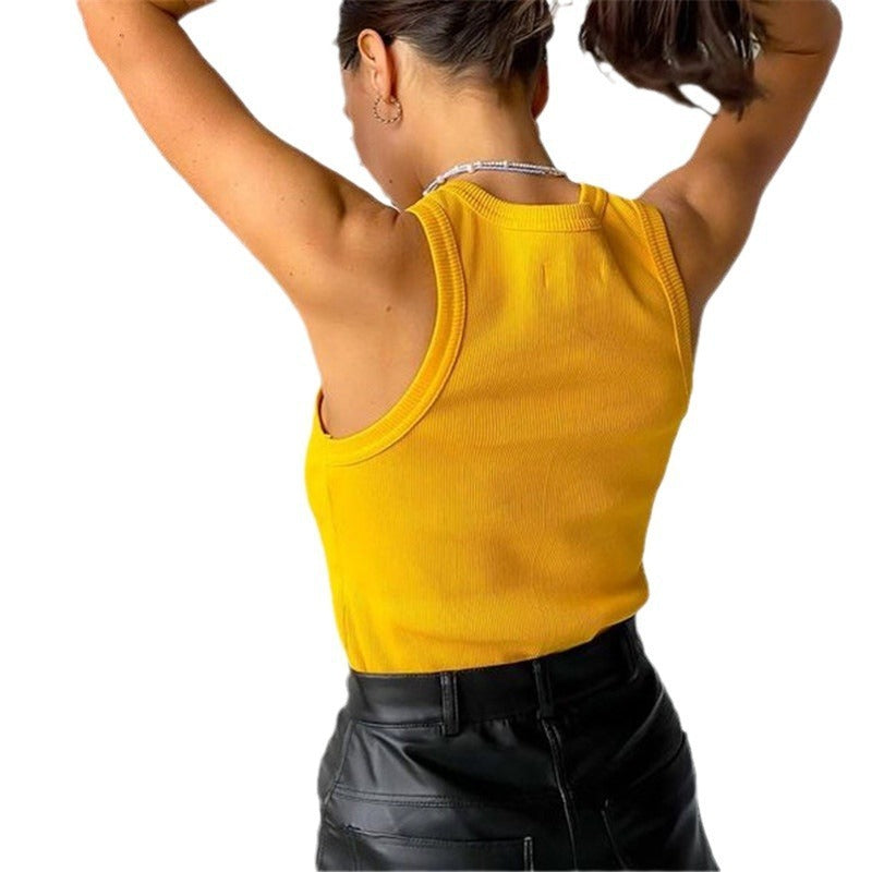 Summer Slim Fit Short Sexy Slim Fit Vest Tight