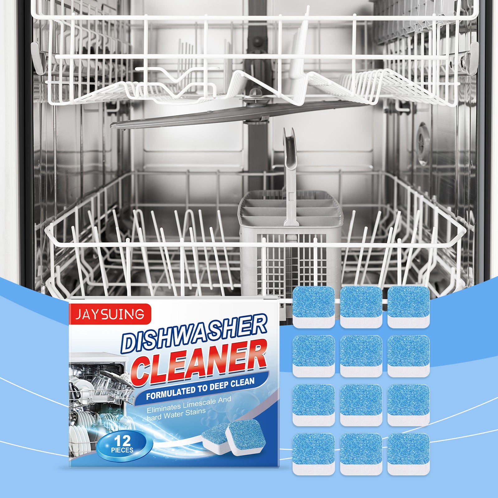 Remove Oil Stains And Scale Household Kitchen Dishwasher Cleaning Odor