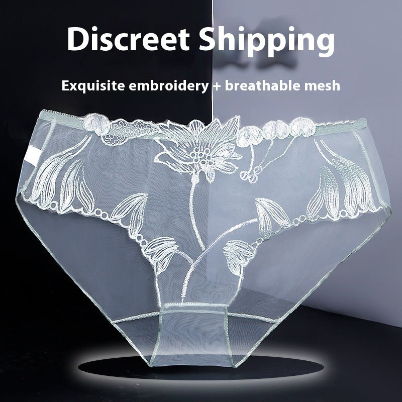 Charming Transparent Mesh Seamless Underwear Shorts