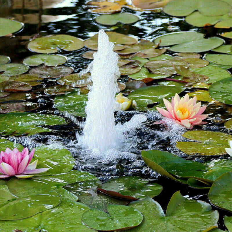 Solar Panel Powered Water Feature Garden Pool Pond Fish Aquarium Fountain