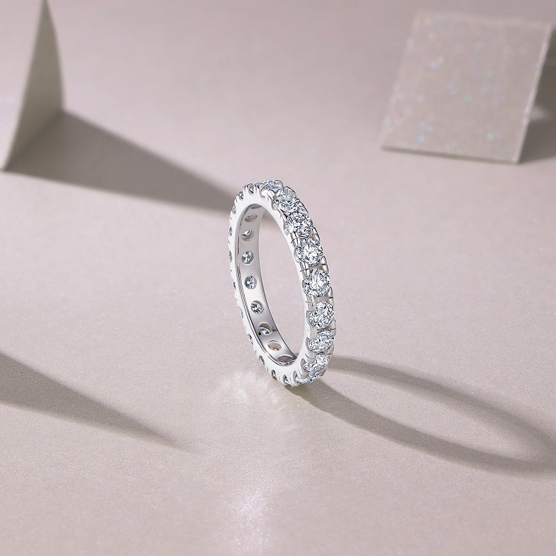 1Spring Breeze For Ten Miles - A Fashionable And Luxurious Jewelry Piece Set With One-tenth Carat Moissan Diamond S925 Sterling Silver And Platinum-plated Diamond Prohibit TikTok sales