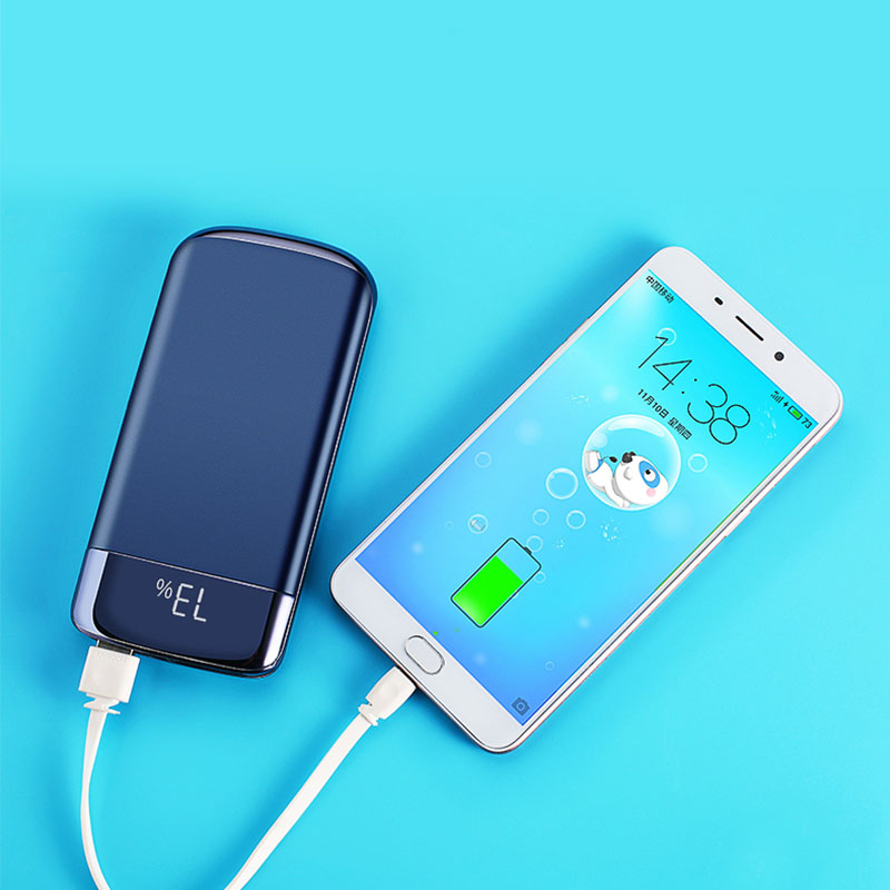 Portable with LCD display charging treasure