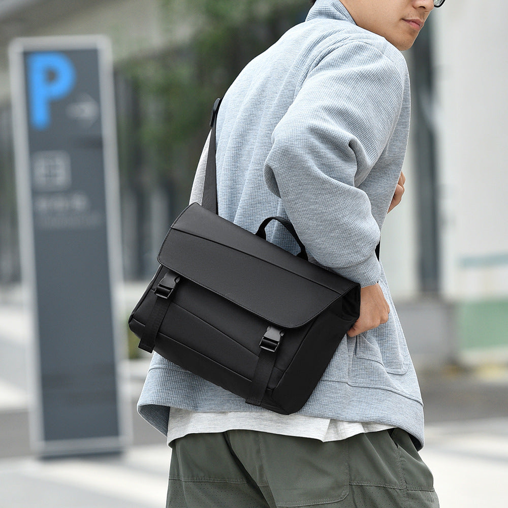 Men's Shoulder Bag Business Travel Messenger Bag Large Capacity