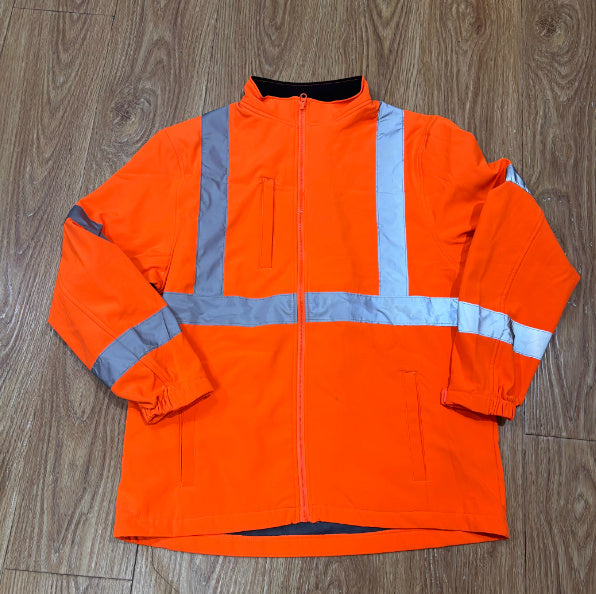 Soft Shell Waterproof Black Night Reflective Work Clothes