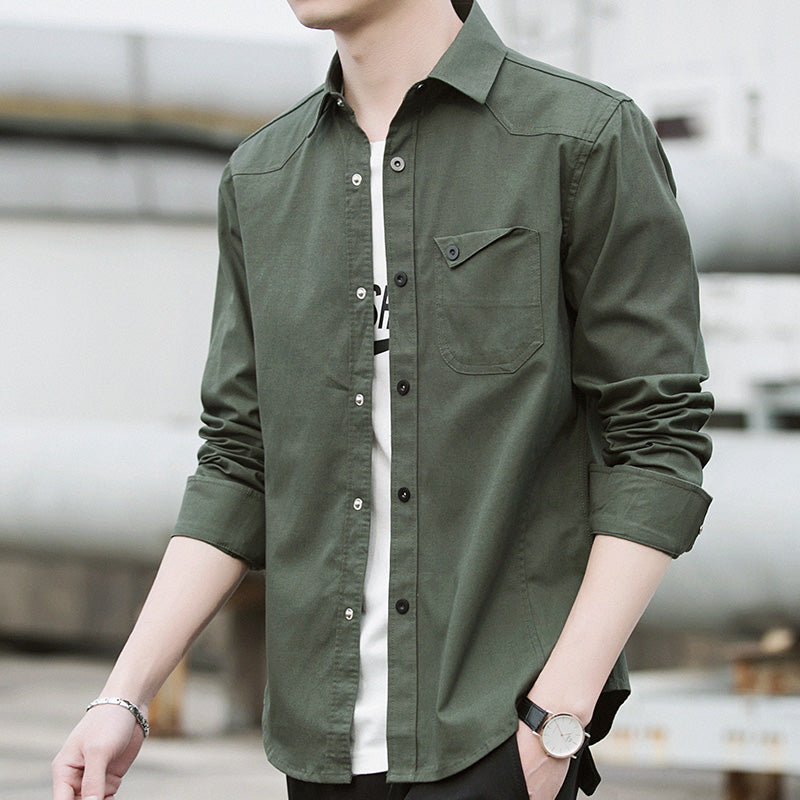 Men's Long Sleeve Workwear Shirt Jacket