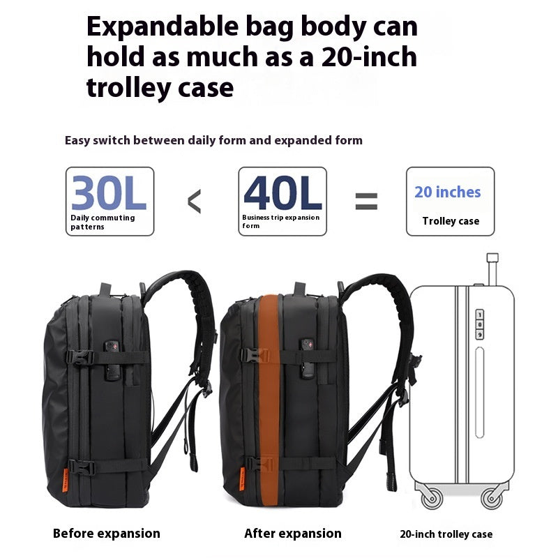 Vacuum Compression Bag Large Capacity Men's Business Backpack