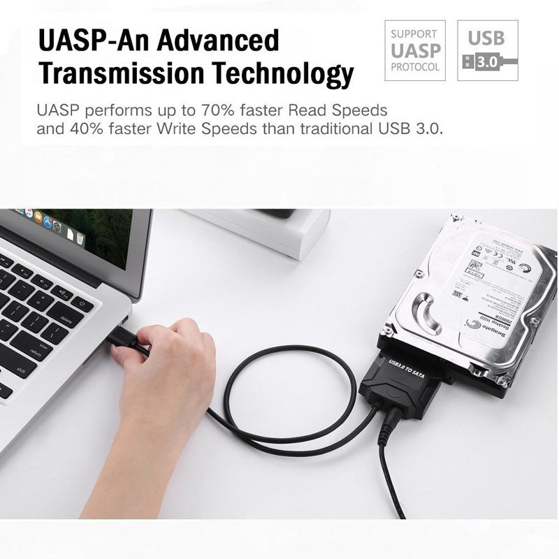 USB To SATA Hard Drive Plug-and-play Cable Supports All Hard Drives