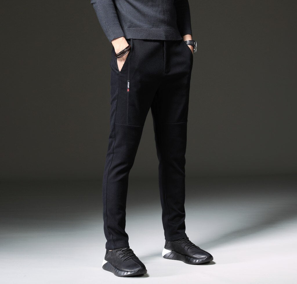 Korean Style Slim Small Straight Men's Casual Pants