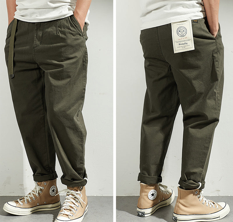 Men's Japanese-style Retro Loose Tapered Casual Pants