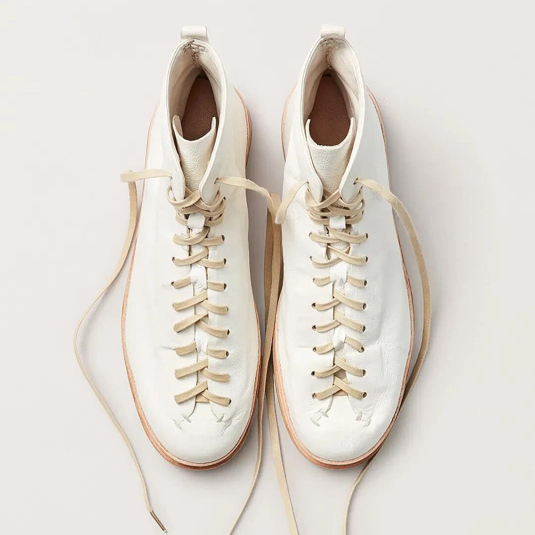 Leather Casual Shoes Platform Boxing Board Shoes