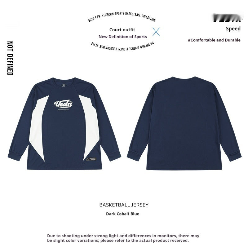 T-shirt Men's American Basketball Sports Running Top Breathable Mesh