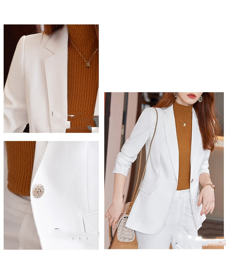 Autumn And Winter Professional Suit Women's Dress President's Formal Dress