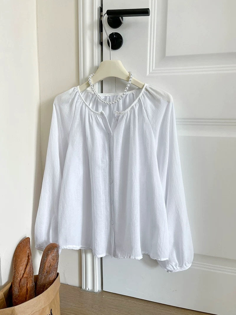 Summer Cotton-Linen Sun-Protective Shirt For Women