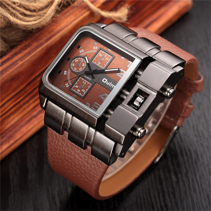 Casual single movement quartz watch