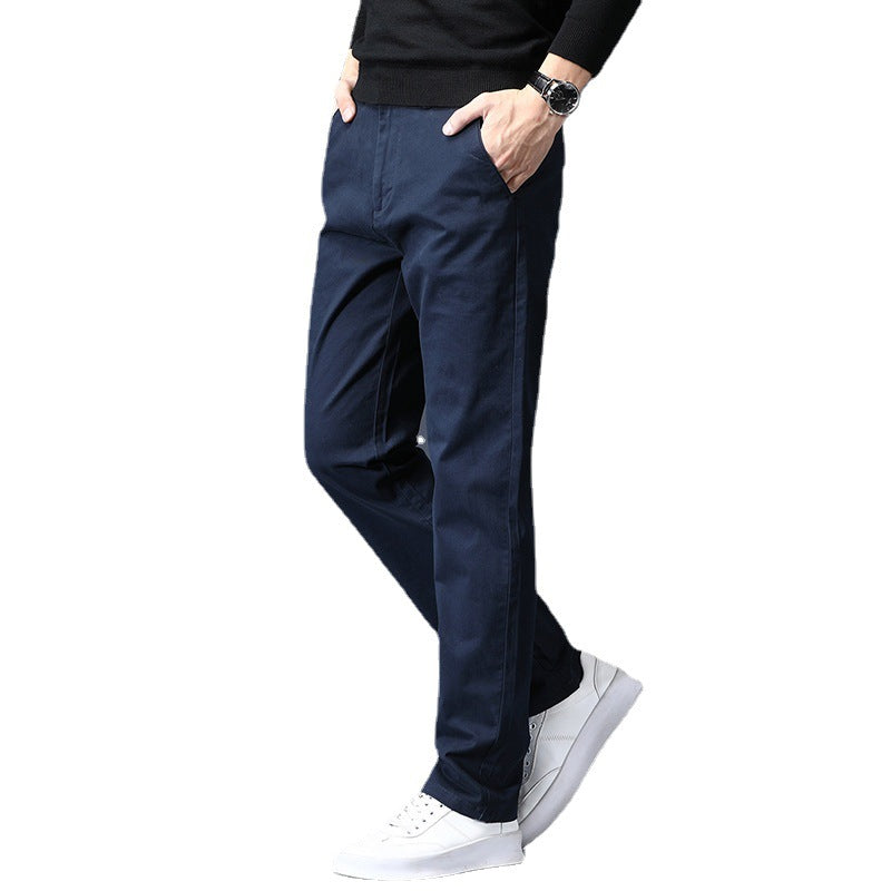 Men's Korean Style Trendy Stretch Cotton Business Trousers