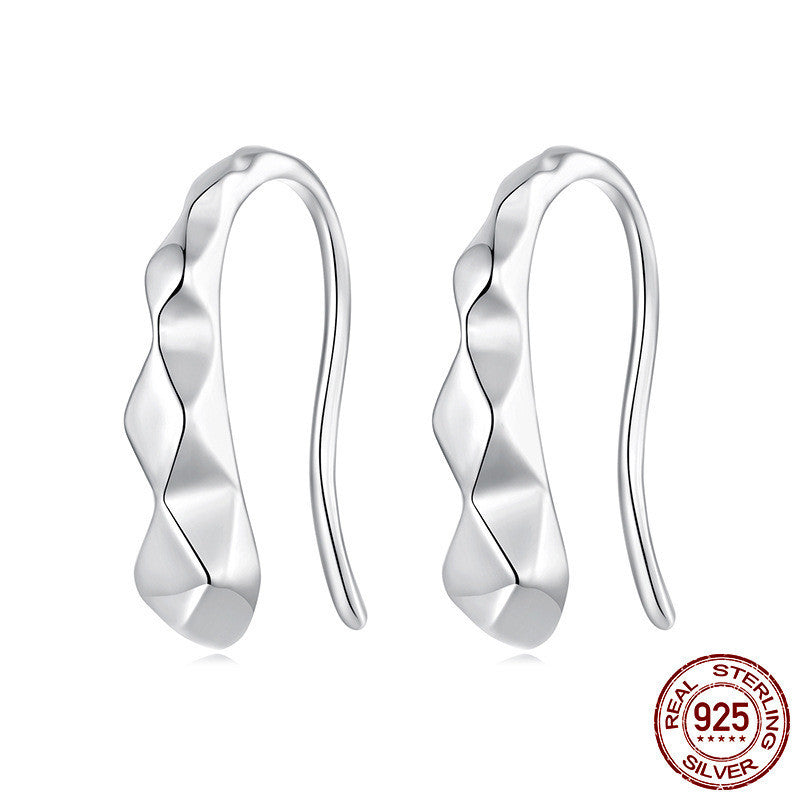 High-grade S925 Sterling Silver Rhombus Earrings