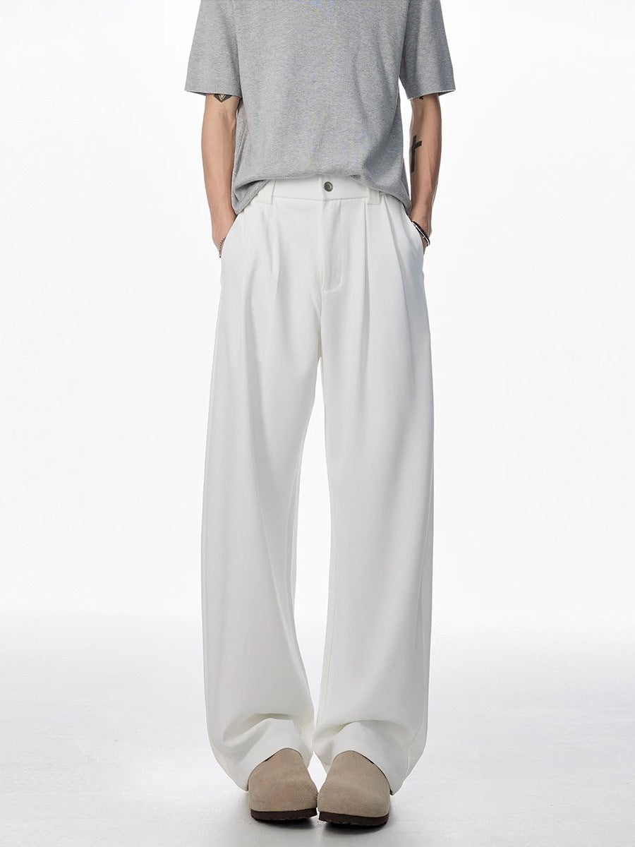 Fashion Personality Drape Ice Silk Leggings Men