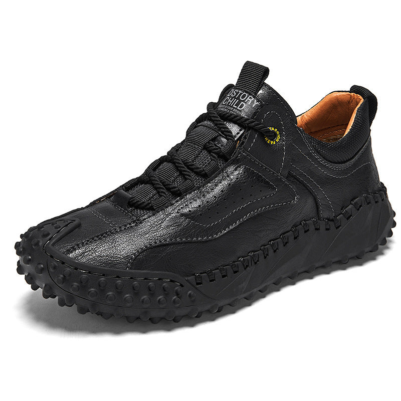 Lace-up Leather Men's Casual Shoes Plus Size